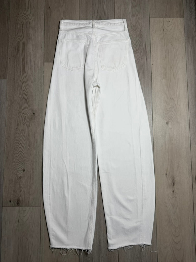 Agolde LUNA Wide-Leg High-Rise Jeans — White 26