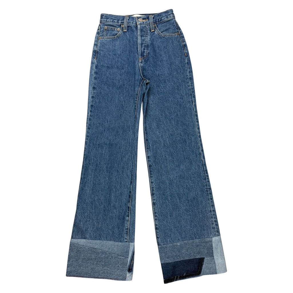 Reworked Patchwork “The Farrah Hi-Rise Wide Leg” in size 23