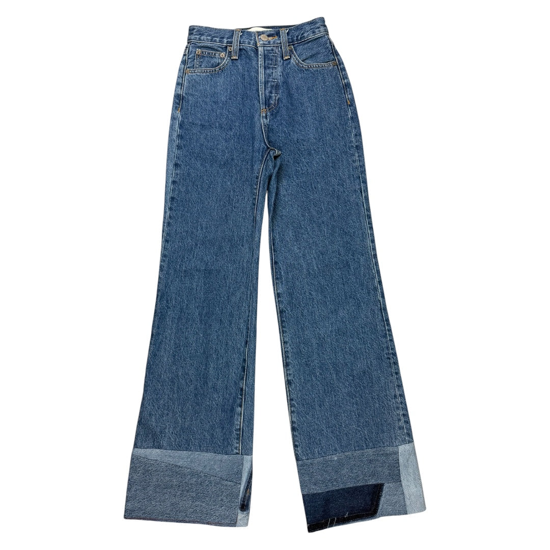 Reworked Patchwork “The Farrah Hi-Rise Wide Leg” in size 23