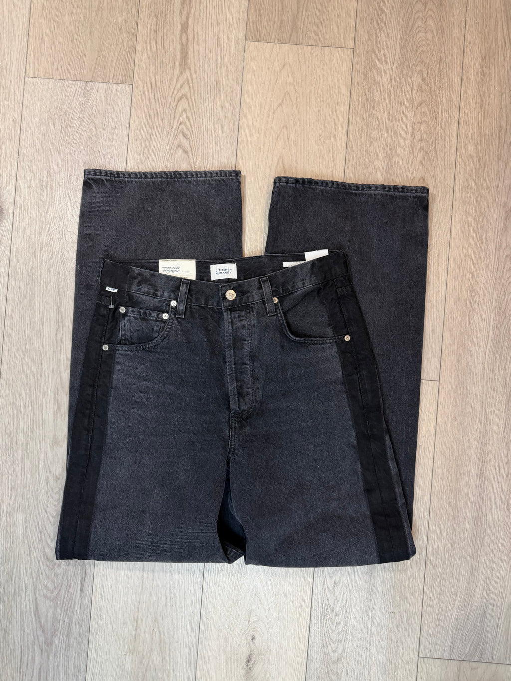 Citizens of Humanity Ayla Tuxedo Black size 27