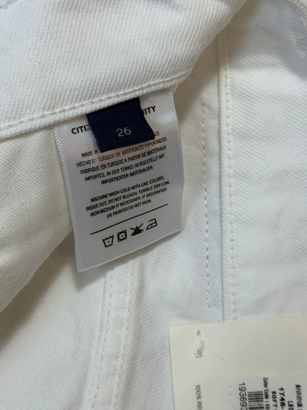 Citizens of Humanity Annina in white size 25