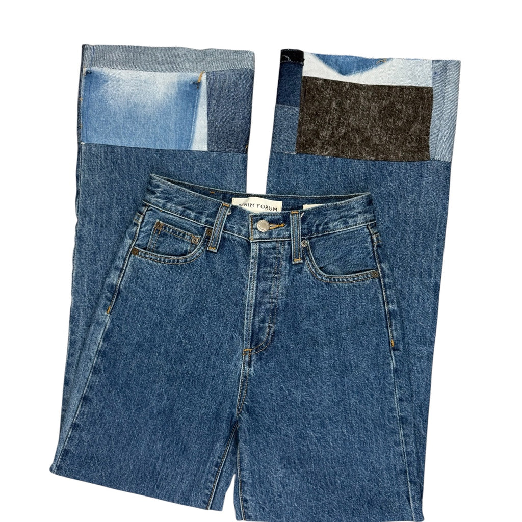 Reworked Patchwork “The Farrah Hi-Rise Wide Leg” in size 23