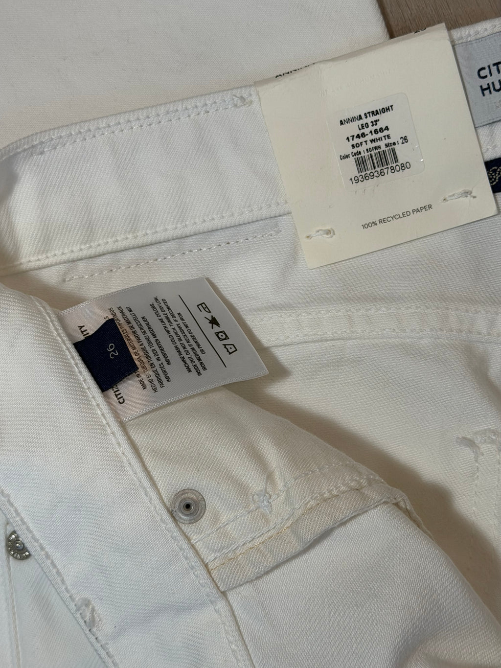 Citizens of Humanity Annina in white size 25