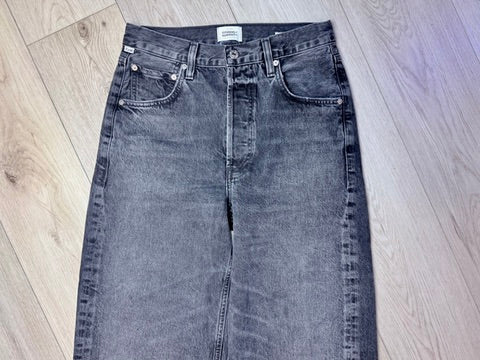 Citizens of Humanity Ayla Crop Raw Hem  Black 26