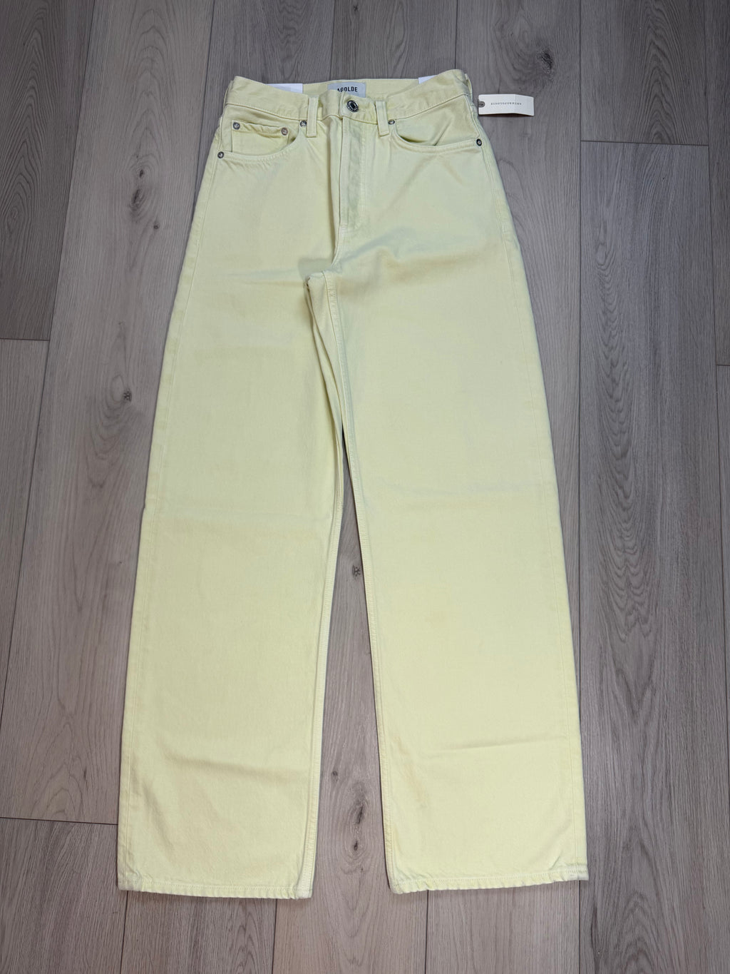 Agolde Arc Lemon Zest BNWT in 25