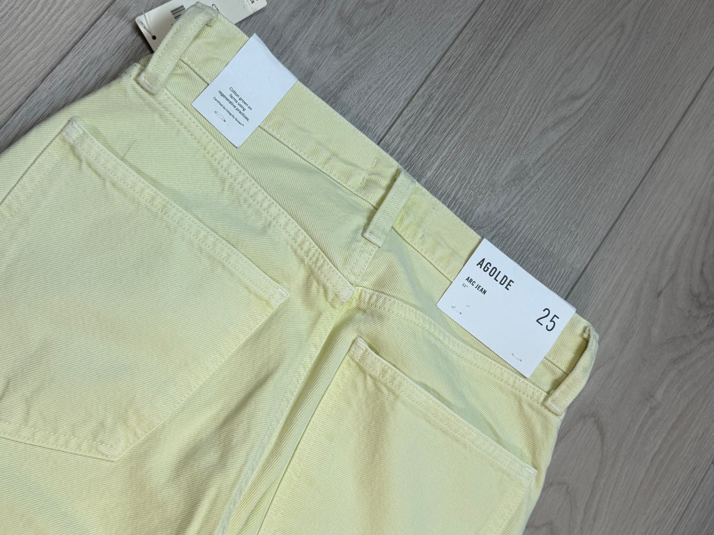Agolde Arc Lemon Zest BNWT in 25