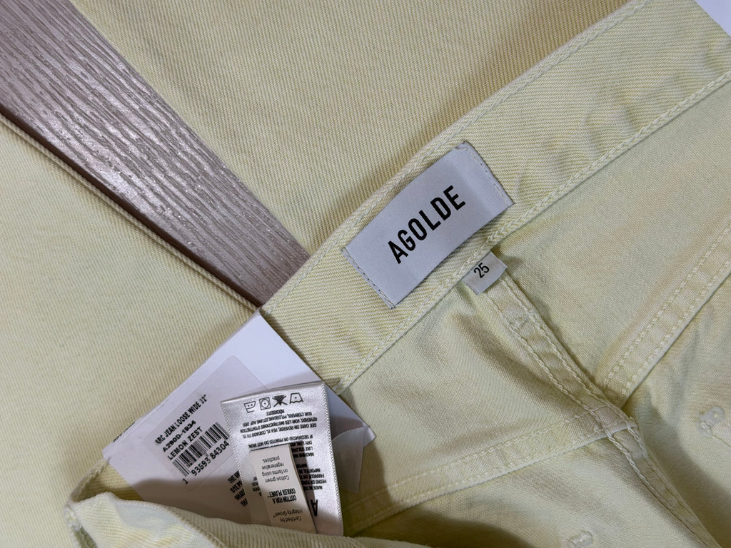 Agolde Arc Lemon Zest BNWT in 25