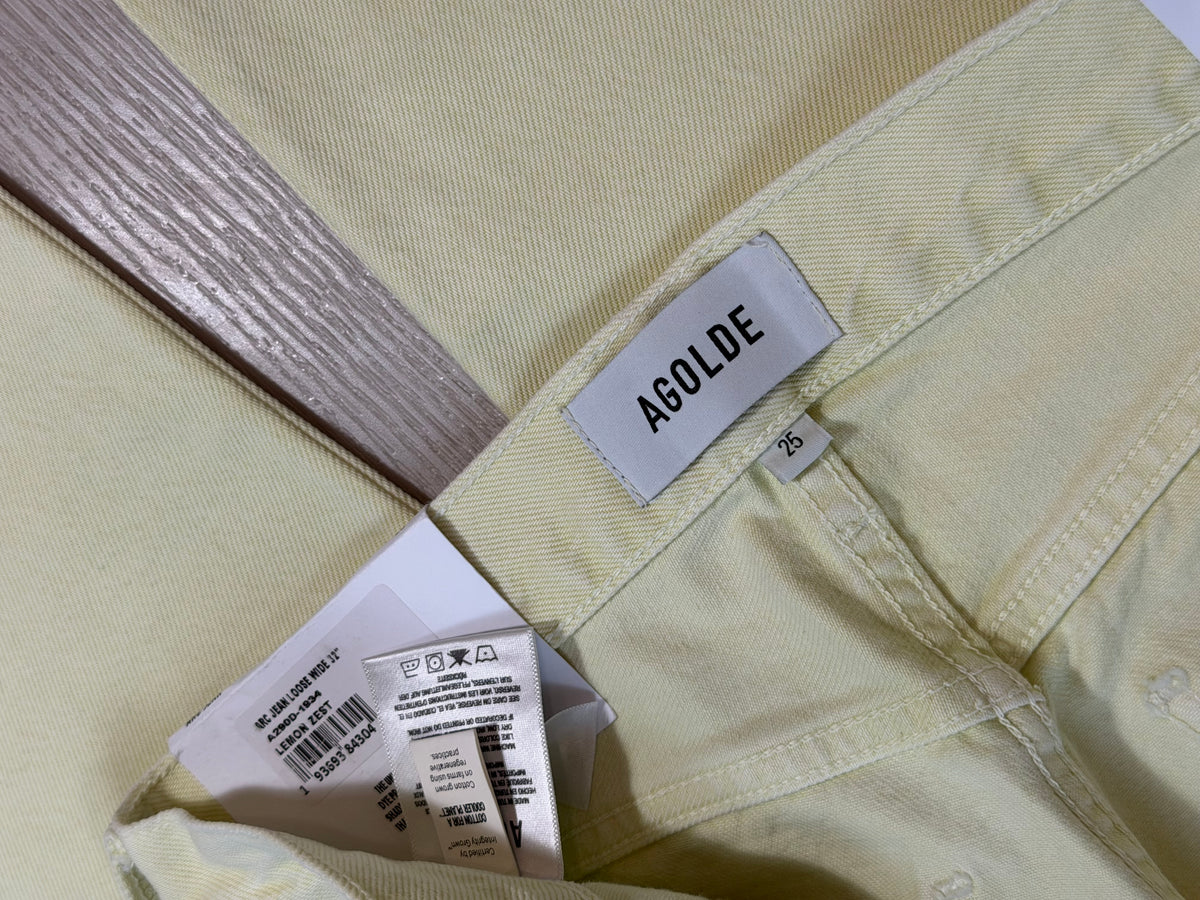 Agolde Arc Lemon Zest BNWT in 25