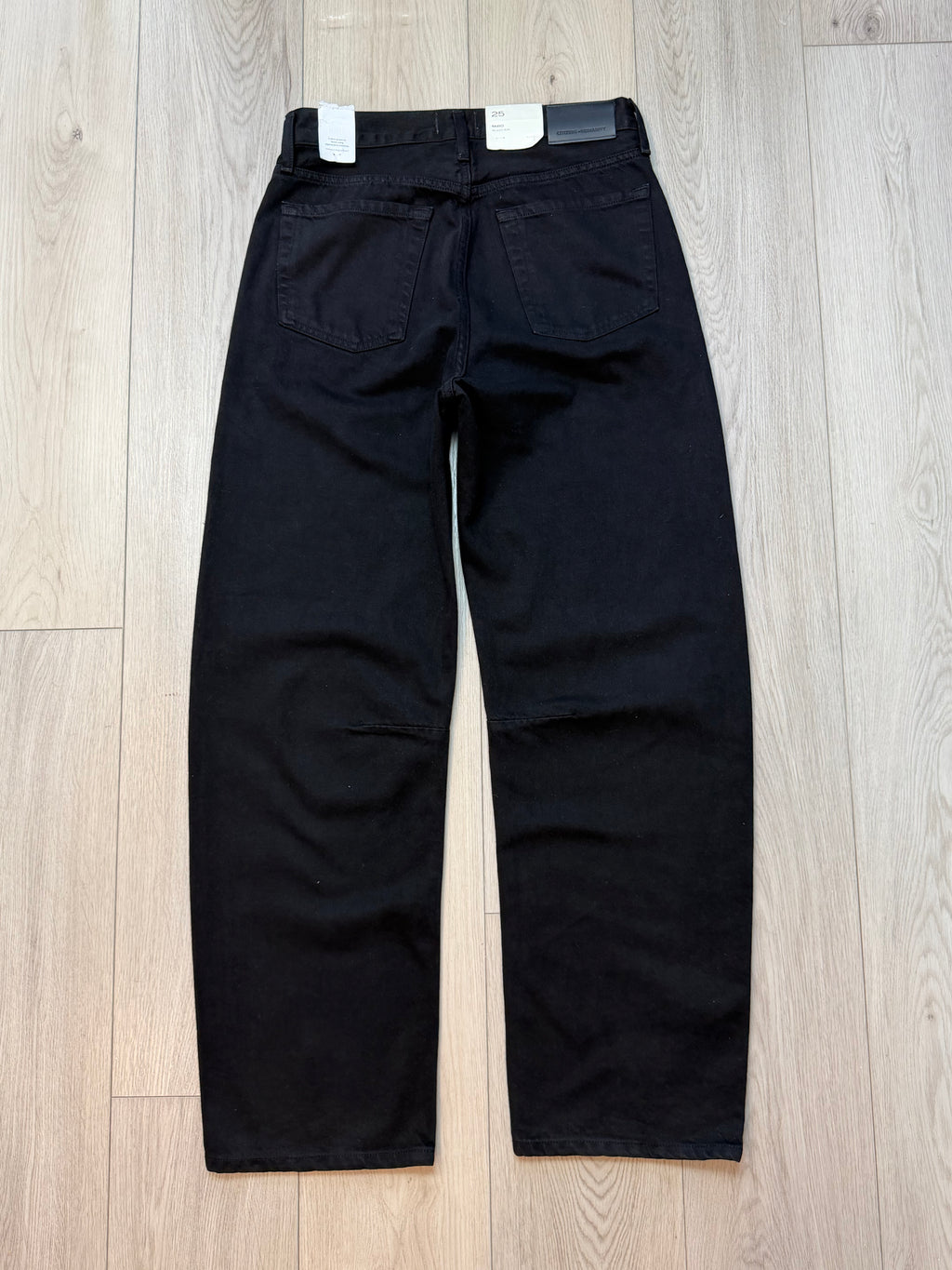 Miro Long Relaxed Jean In Solid Black