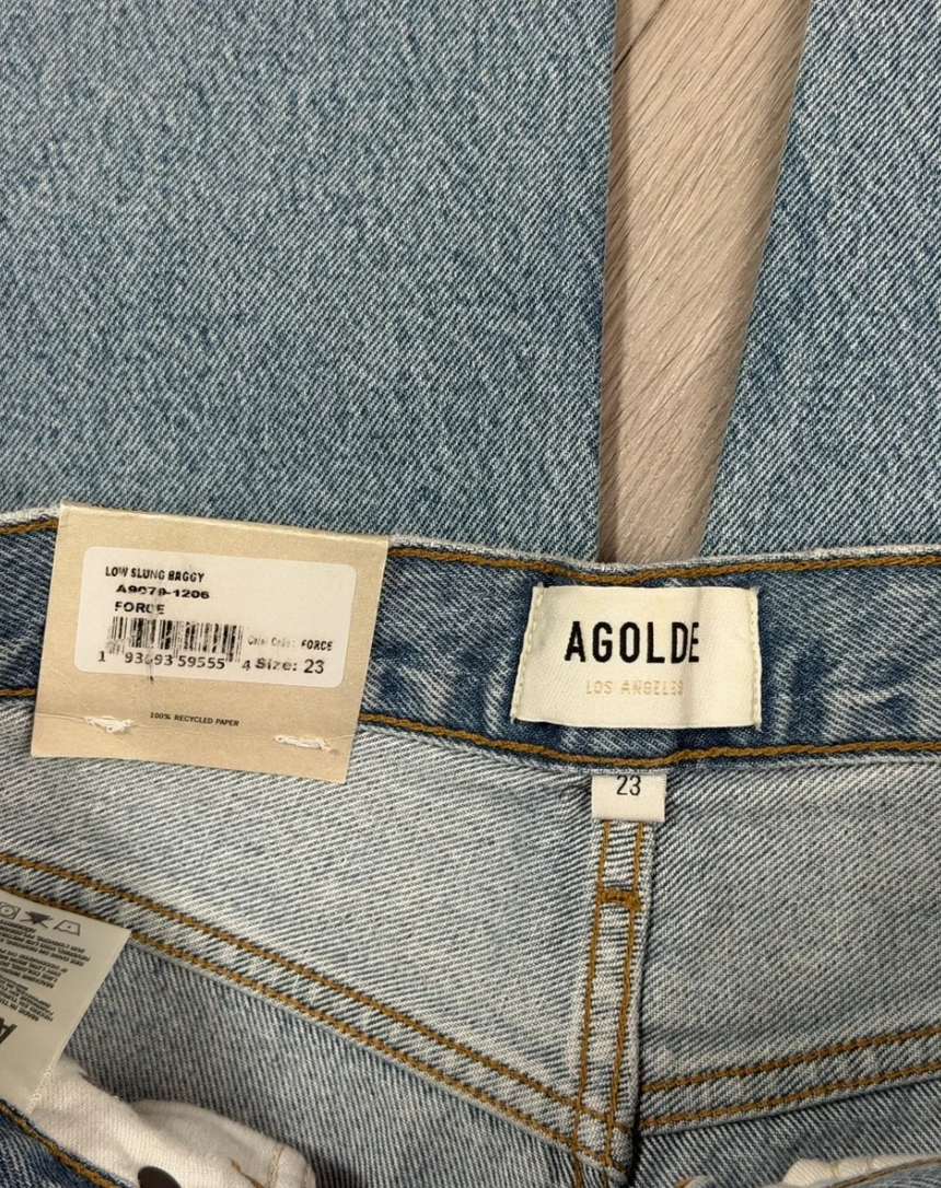 Agolde low slung baggy size 23