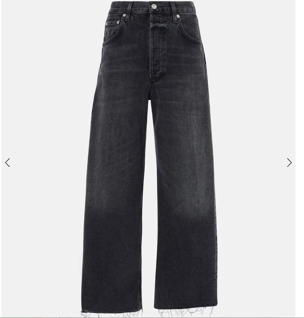 Citizens of Humanity Ayla Crop Raw Hem  Black 26