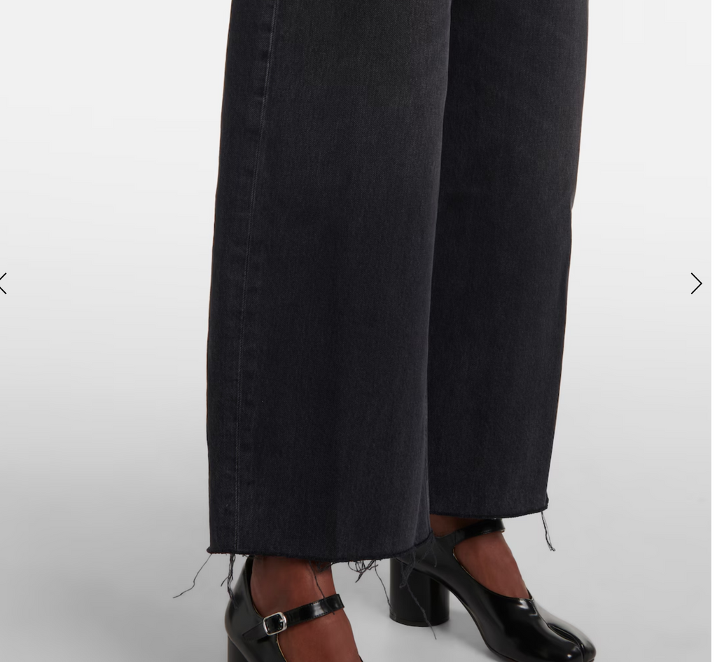 Citizens of Humanity Ayla Crop Raw Hem  Black 26