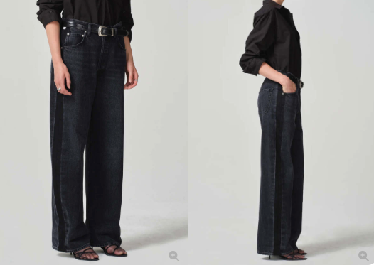 Citizens of Humanity Ayla Tuxedo Black size 27