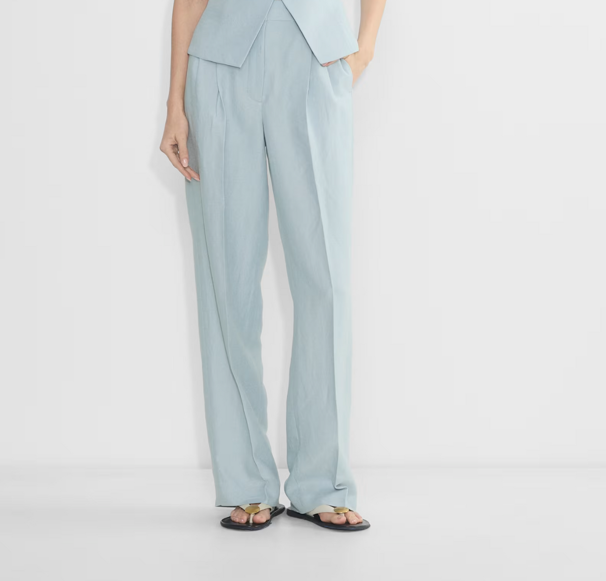 Denim Forum Effortless Pants Linen size 0