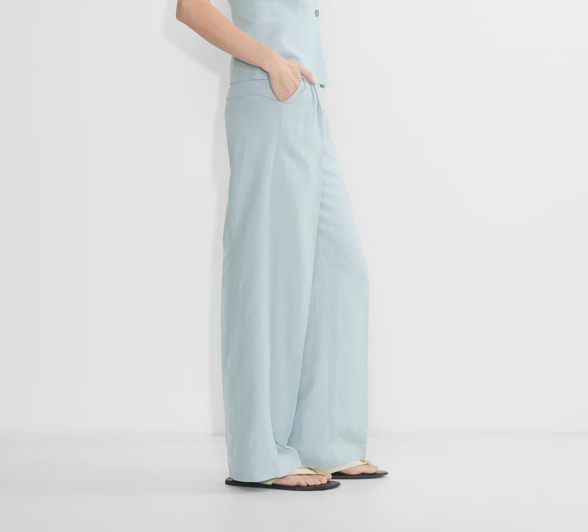 Denim Forum Effortless Pants Linen size 0