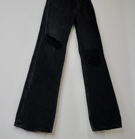 Agolde Lana distressed Size 25 Relaxed Fit black