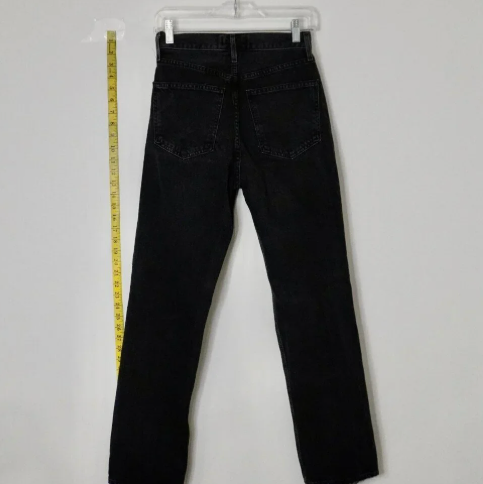 Agolde Lana distressed Size 25 Relaxed Fit black