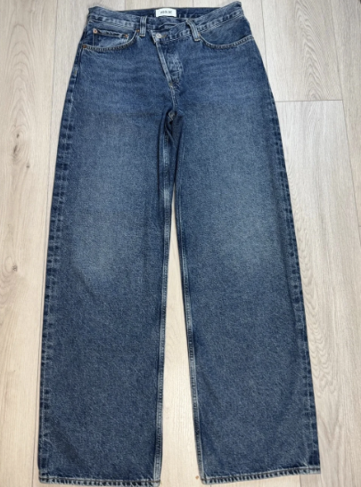 Agolde cross cross Wide-Leg Jeans in Deep Blue Wash 28