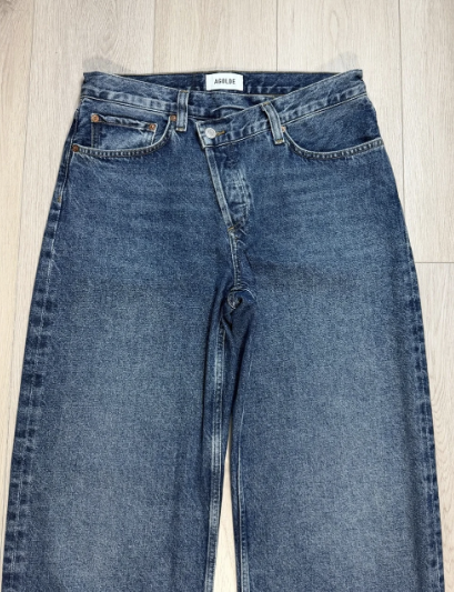 Agolde cross cross Wide-Leg Jeans in Deep Blue Wash 28