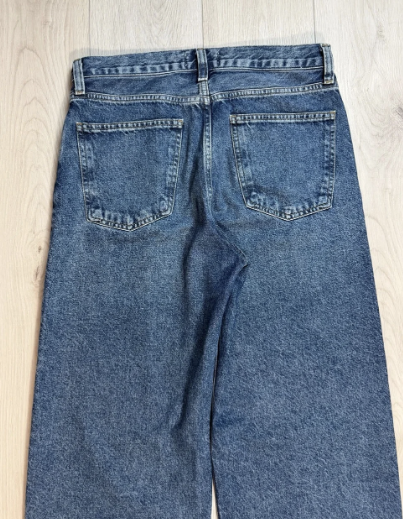 Agolde cross cross Wide-Leg Jeans in Deep Blue Wash 28