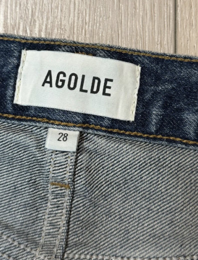 Agolde cross cross Wide-Leg Jeans in Deep Blue Wash 28