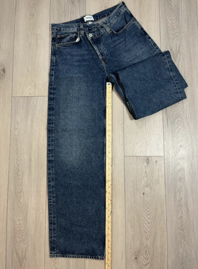 Agolde cross cross Wide-Leg Jeans in Deep Blue Wash 28