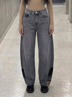 Abrand Womens barrel wide leg grey size 30 - TheRWDenimAbrand Barrel Wide Leg Grey – TheRWDenim