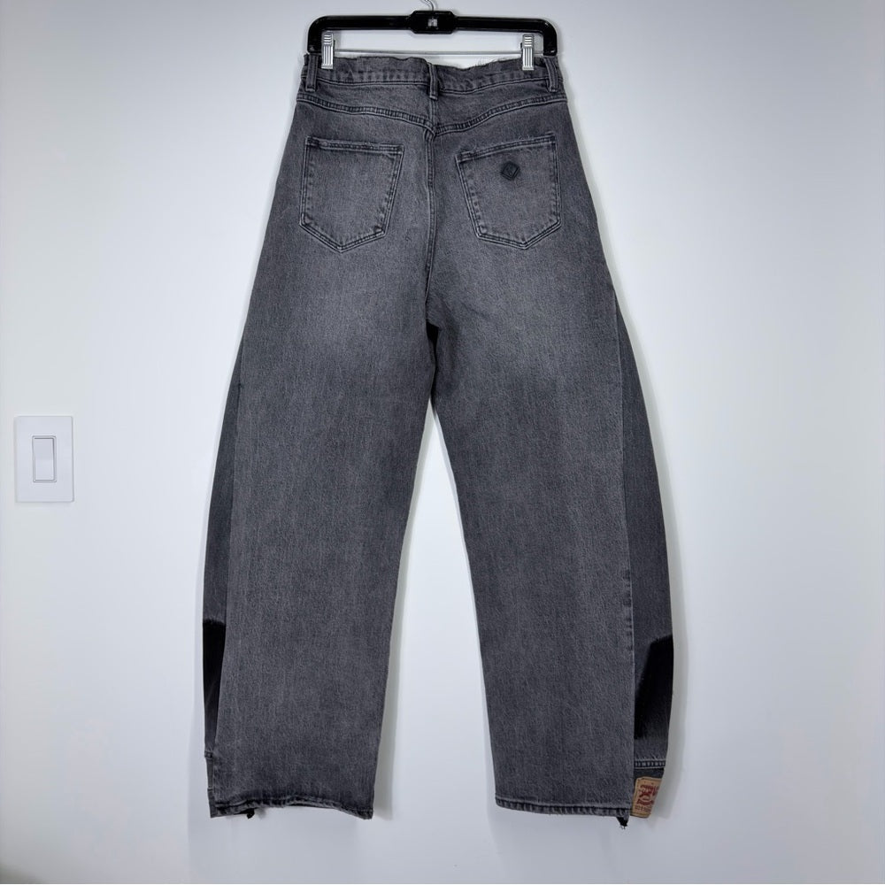 Abrand Womens barrel wide leg grey size 30 - TheRWDenimAbrand Barrel Wide Leg Grey – TheRWDenim