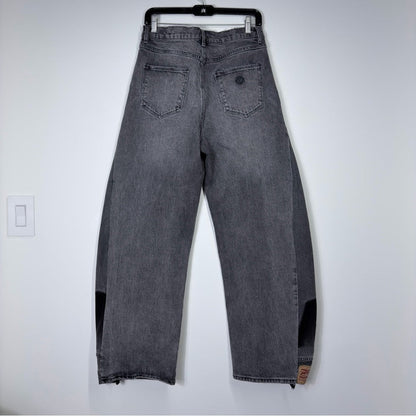 Abrand Womens barrel wide leg grey size 30 - TheRWDenimAbrand Barrel Wide Leg Grey – TheRWDenim