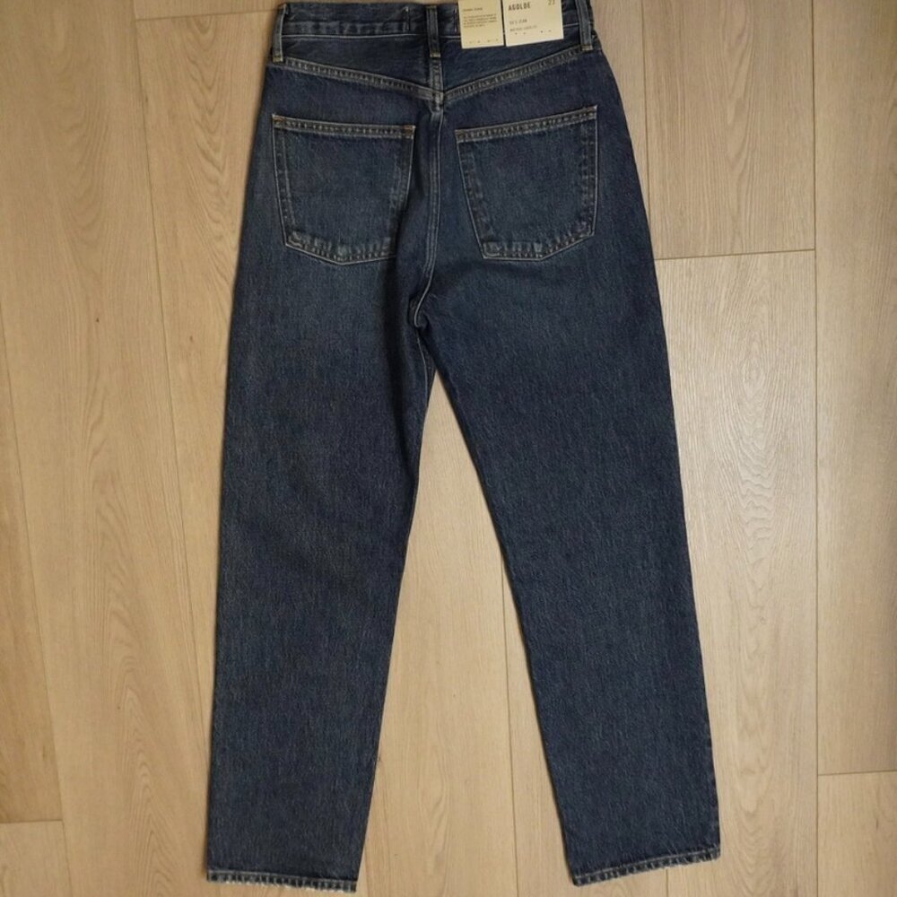 AGOLDE 90’s Jeans Size 23 Dark Blue BNWT - TheRWDenimAGOLDE 90's Dark Blue Tapered-Leg Navy – TheRWDenim