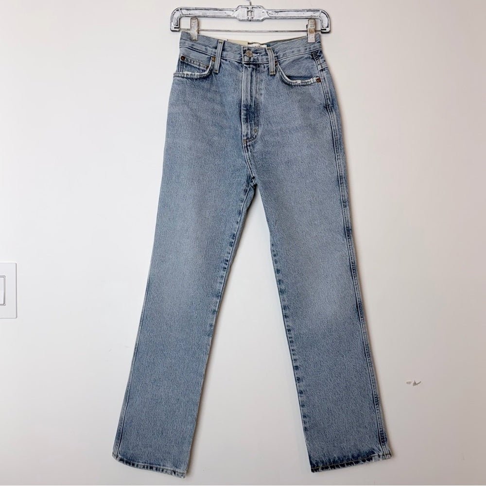 AGOLDE 90’s Jeans Size 23 Dark Blue NWT - TheRWDenimAGOLDE 90's Dark Blue Straight-Leg – TheRWDenim
