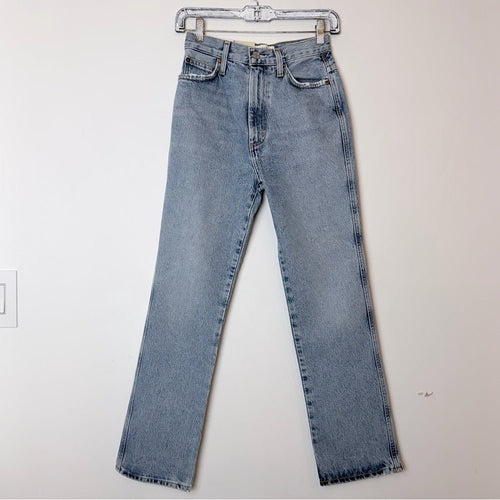 AGOLDE 90’s Jeans Size 23 Dark Blue NWT - TheRWDenimAGOLDE 90's Dark Blue Straight-Leg – TheRWDenim