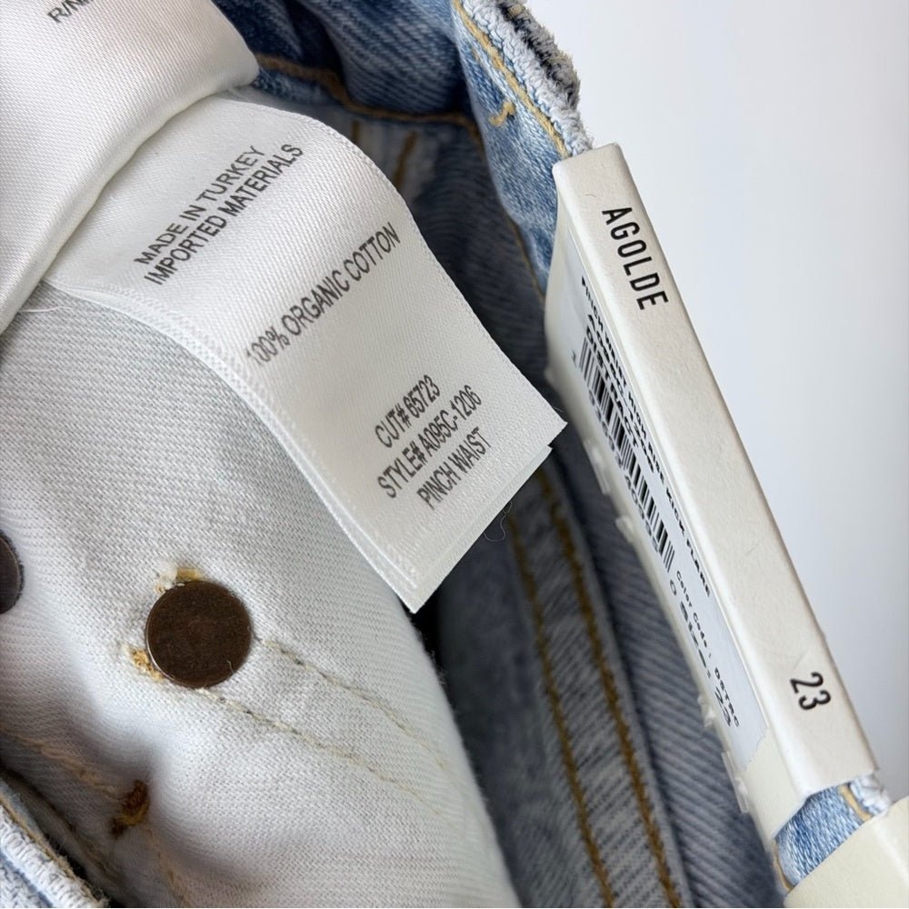 AGOLDE 90’s Jeans Size 23 Dark Blue NWT - TheRWDenimAGOLDE 90's Dark Blue Straight-Leg – TheRWDenim