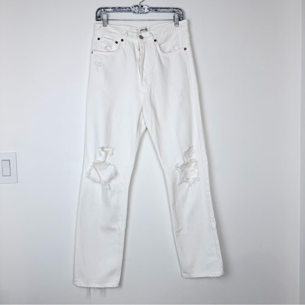 Agolde 90’s jeans white - TheRWDenimAGOLDE 90's White – TheRWDenim
