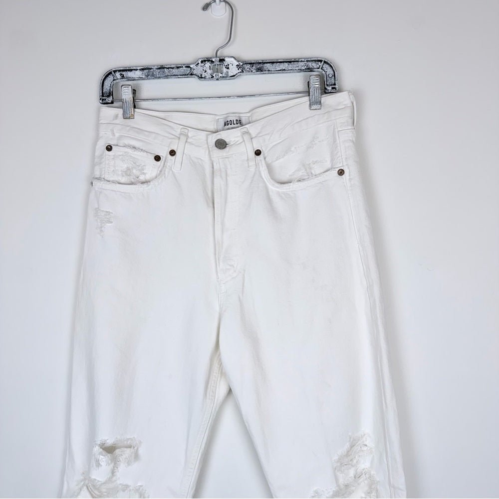 Agolde 90’s jeans white - TheRWDenimAGOLDE 90's White – TheRWDenim
