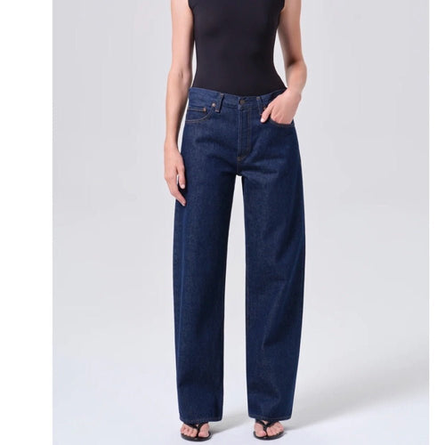 Agolde Arc High-Rise Jeans - TheRWDenimAGOLDE Arc High-Rise Straight-Leg Navy – TheRWDenim
