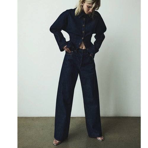 Agolde Arc High-Rise Jeans - TheRWDenimAGOLDE Arc High-Rise Straight-Leg Navy – TheRWDenim