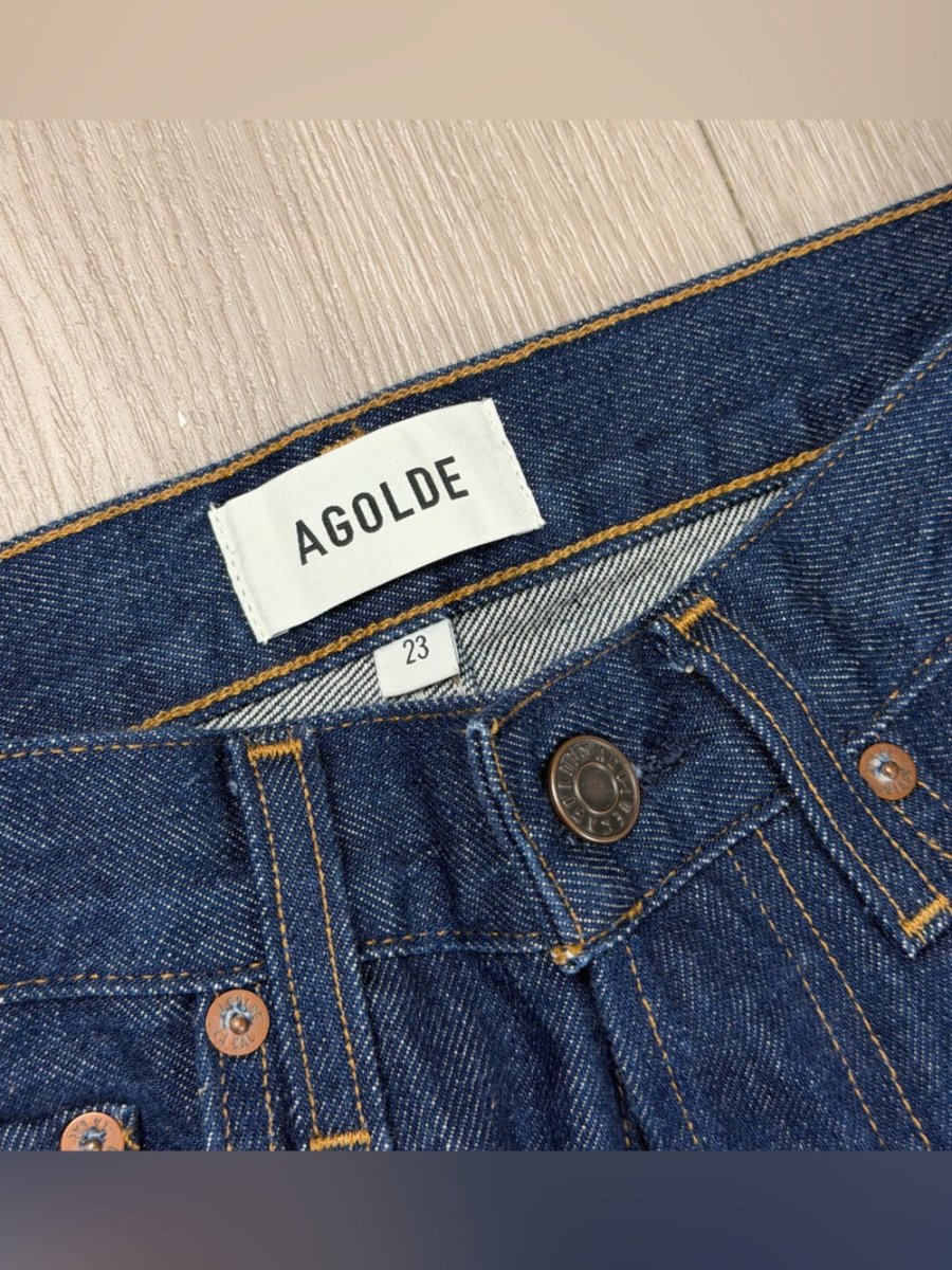 Agolde Arc High-Rise Jeans - TheRWDenimAGOLDE Arc High-Rise Straight-Leg Navy – TheRWDenim