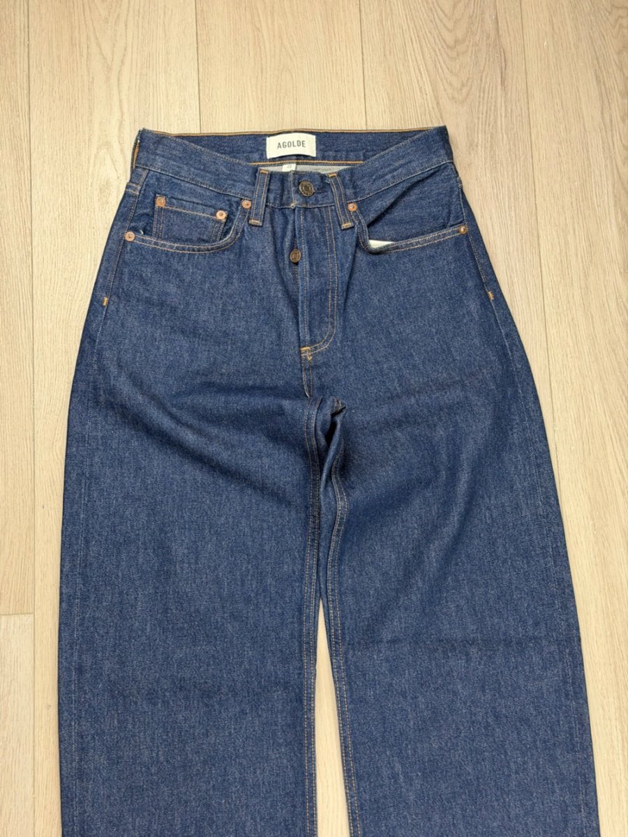 Agolde Arc High-Rise Jeans - TheRWDenimAGOLDE Arc High-Rise Straight-Leg Navy – TheRWDenim