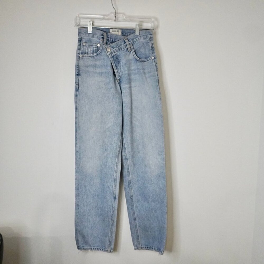 AGOLDE Criss Cross Jeans Size 22 Light Blue - TheRWDenimAGOLDE Criss Cross Light Blue – TheRWDenim
