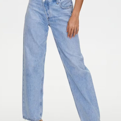 AGOLDE Criss Cross Jeans Size 22 Light Blue - TheRWDenimAGOLDE Criss Cross Light Blue – TheRWDenim