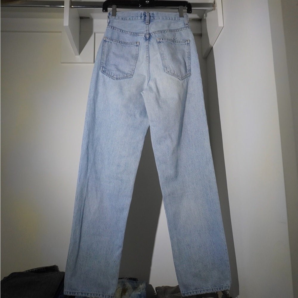 AGOLDE Criss Cross Jeans Size 22 Light Blue - TheRWDenimAGOLDE Criss Cross Light Blue – TheRWDenim