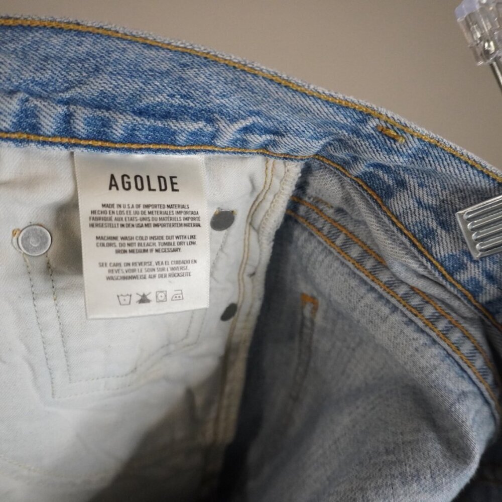 AGOLDE Criss Cross Jeans Size 22 Light Blue - TheRWDenimAGOLDE Criss Cross Light Blue – TheRWDenim