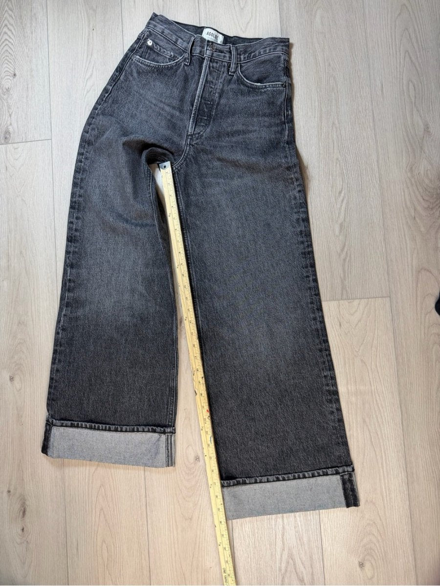 Agolde "Dame" size 24 - TheRWDenimAGOLDE Dame Wide-Leg Grey – TheRWDenim