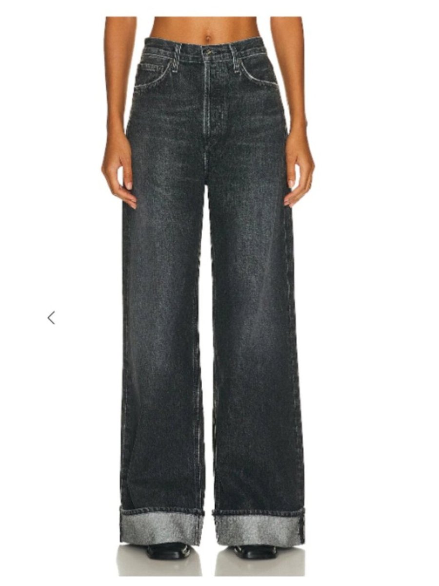 Agolde "Dame" size 24 - TheRWDenimAGOLDE Dame Wide-Leg Grey – TheRWDenim