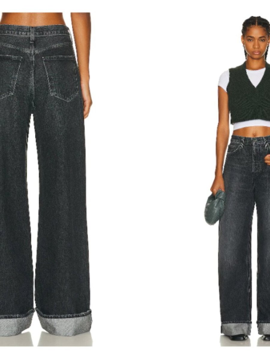 Agolde "Dame" size 24 - TheRWDenimAGOLDE Dame Wide-Leg Grey – TheRWDenim