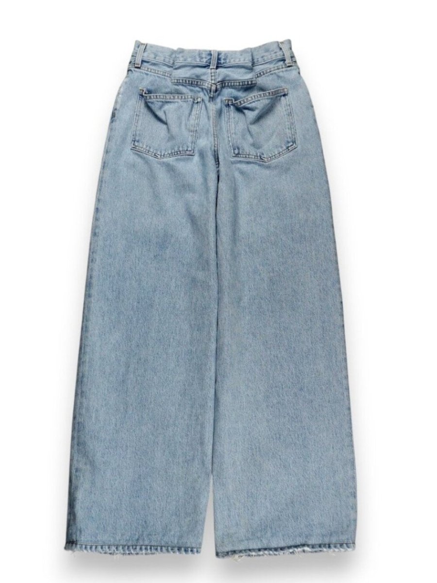 AGOLDE Dax Upside pleated waist 25 - TheRWDenimAGOLDE Dax Upside Pleated Waist Straight-Leg Blue Wash – TheRWDenim