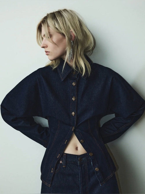 AGOLDE Devon Shirt – Preloved Size Small - TheRWDenimAGOLDE Devon Shirt Small Navy – TheRWDenim