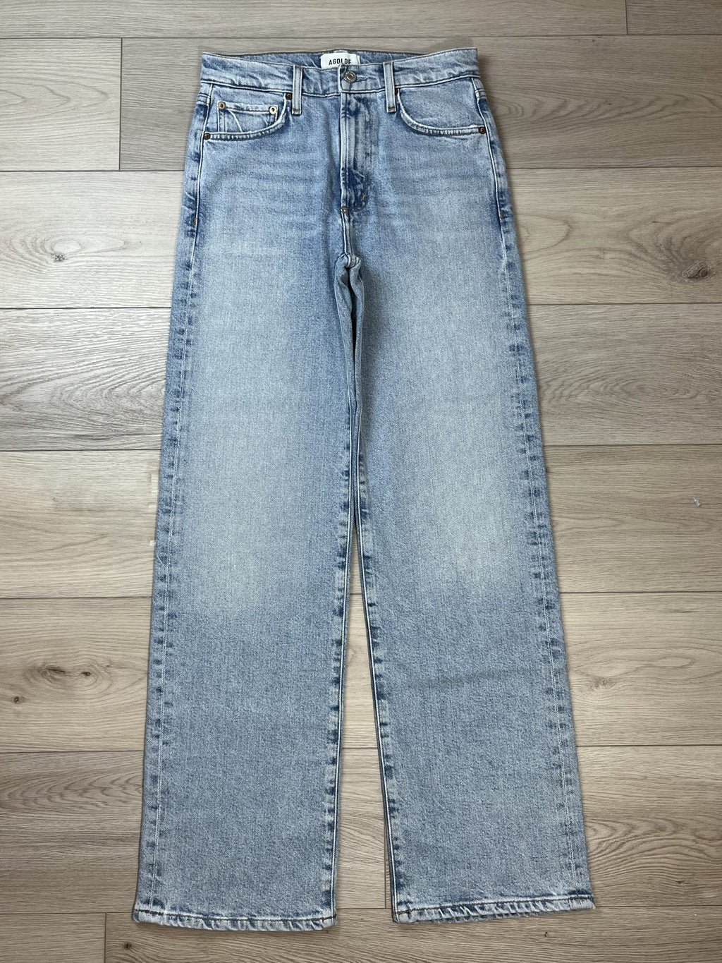 AGOLDE Harper light wash size 24 front