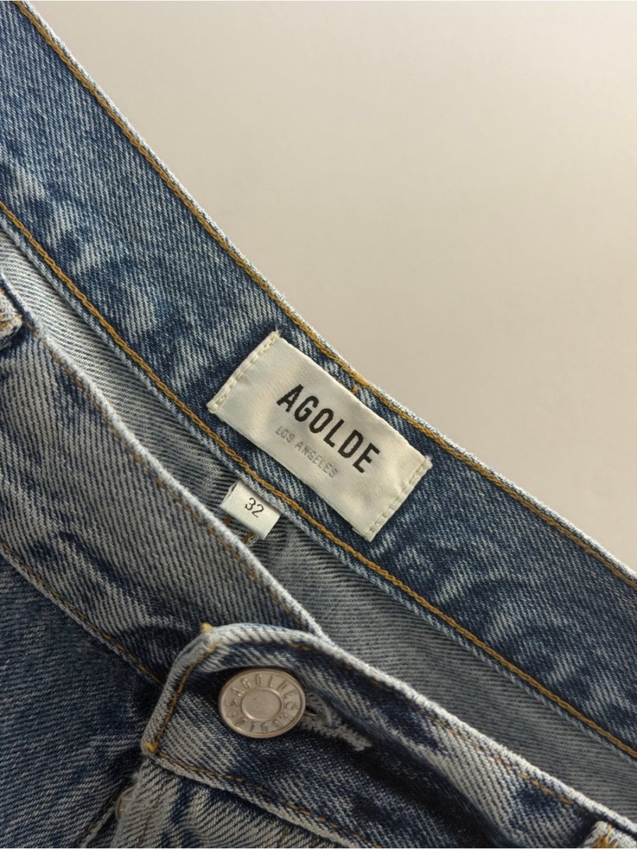 Agolde High Rise Wide Leg jeans size 32 - TheRWDenimAGOLDE High Rise Wide Leg Blue Wash – TheRWDenim